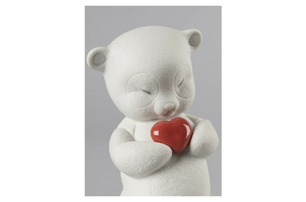 Фигурка Lladro Робби - бесстрашный медвежонок 8x11 см, фарфор