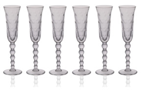 Набор бокалов для шампанского Saint-Louis Капли 100 мл, хрусталь, 6 шт