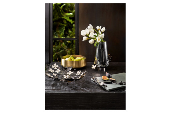 Блюдо для центра стола Michael Aram Цветок Кизила 43,5 см, латунь