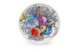 Тарелка декоративная АМК Цветные грибы 20 см, фарфор твердый