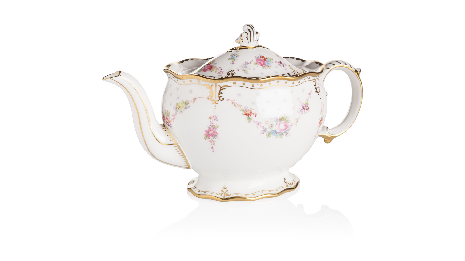 Сервиз чайный Royal Crown Derby Роял Антуанетта на 6 персон 21 предмет, фарфор