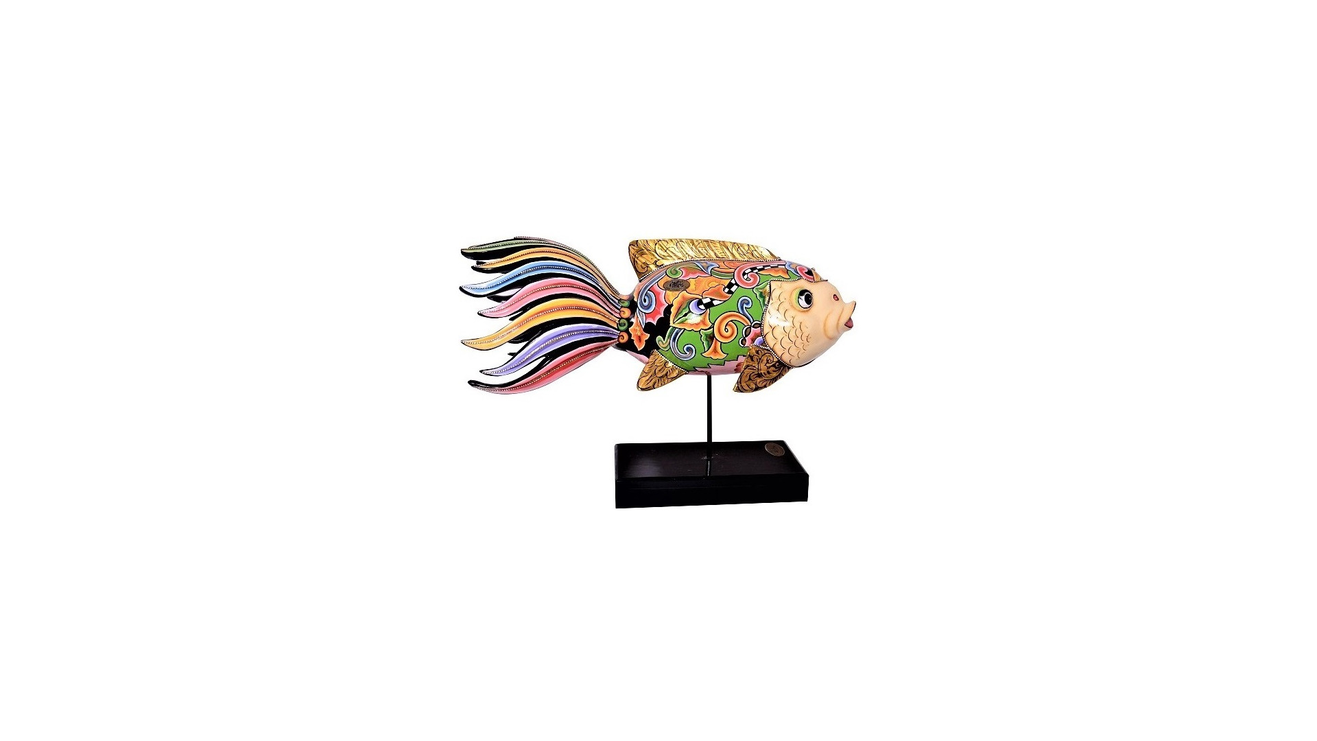 Скульптура Tom's Company Золотая рыбка 56х40 см, композит, п/к