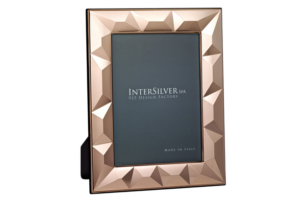 Рамка для фото Intersilver Бриллиант 13x18 см, бронза, алюминий с посеребрением
