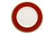 Тарелка акцентная Noritake Трефолио, красный 24,5 см, фарфор