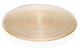 Тарелка обеденная IVV Вертиго 26 см, стекло, золотистая
