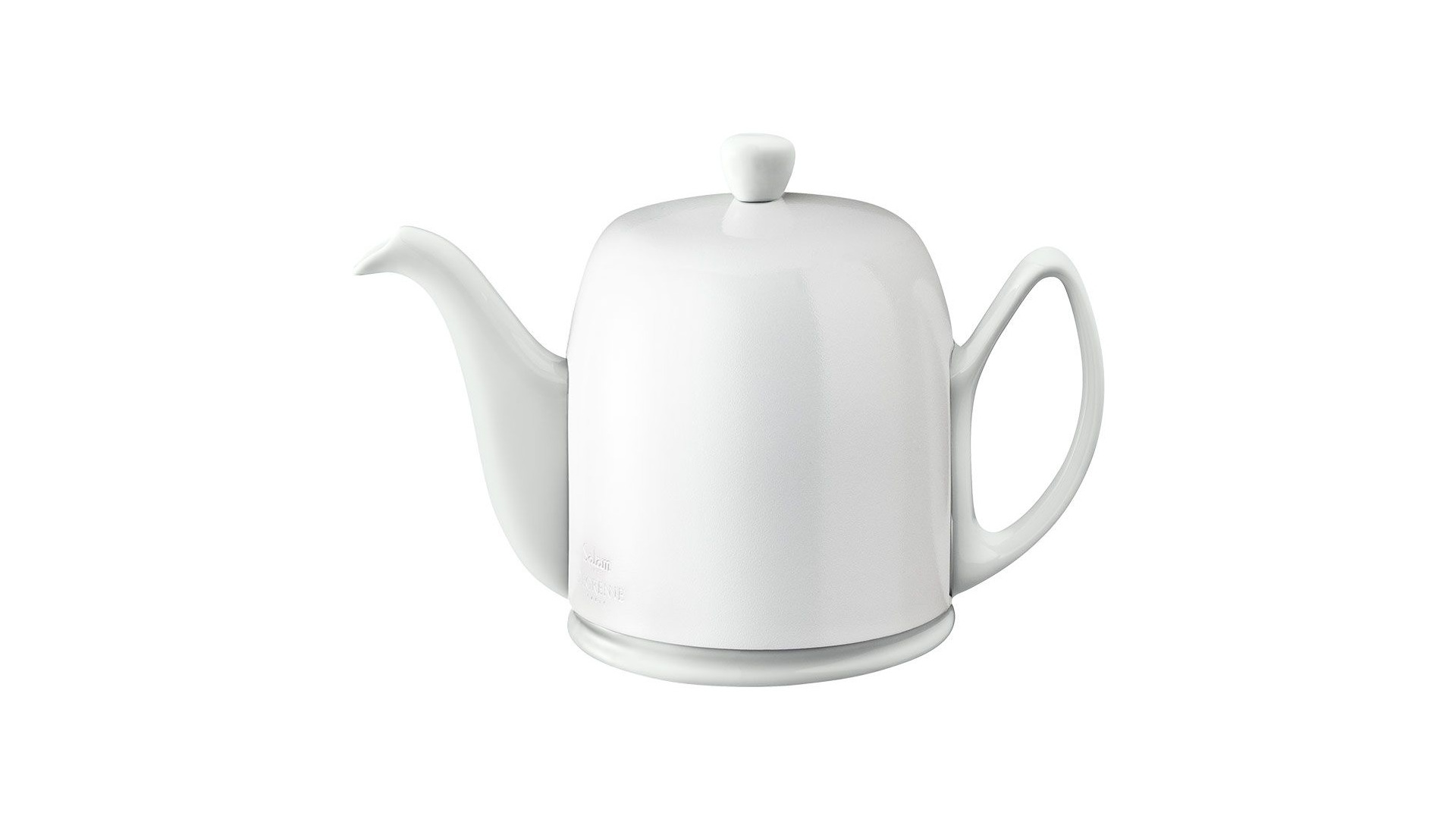 Чайник заварочный Degrenne Salam 1 л, керамика, сталь нержавеющая, белый