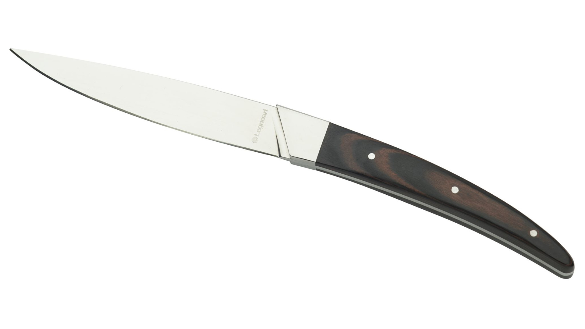 Набор ножей для стейка Legnoart Porteouse , 4 шт, ручка из темного дерева, п/к