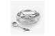 Икорница с ложкой в футляре АргентА Classic Осетр 287,84 г, 2 предмета, серебро 925
