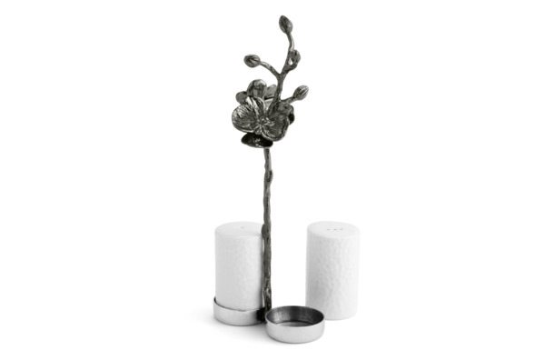 Набор солонка и перечница Michael Aram Чёрная орхидея 21,5 см, фарфор