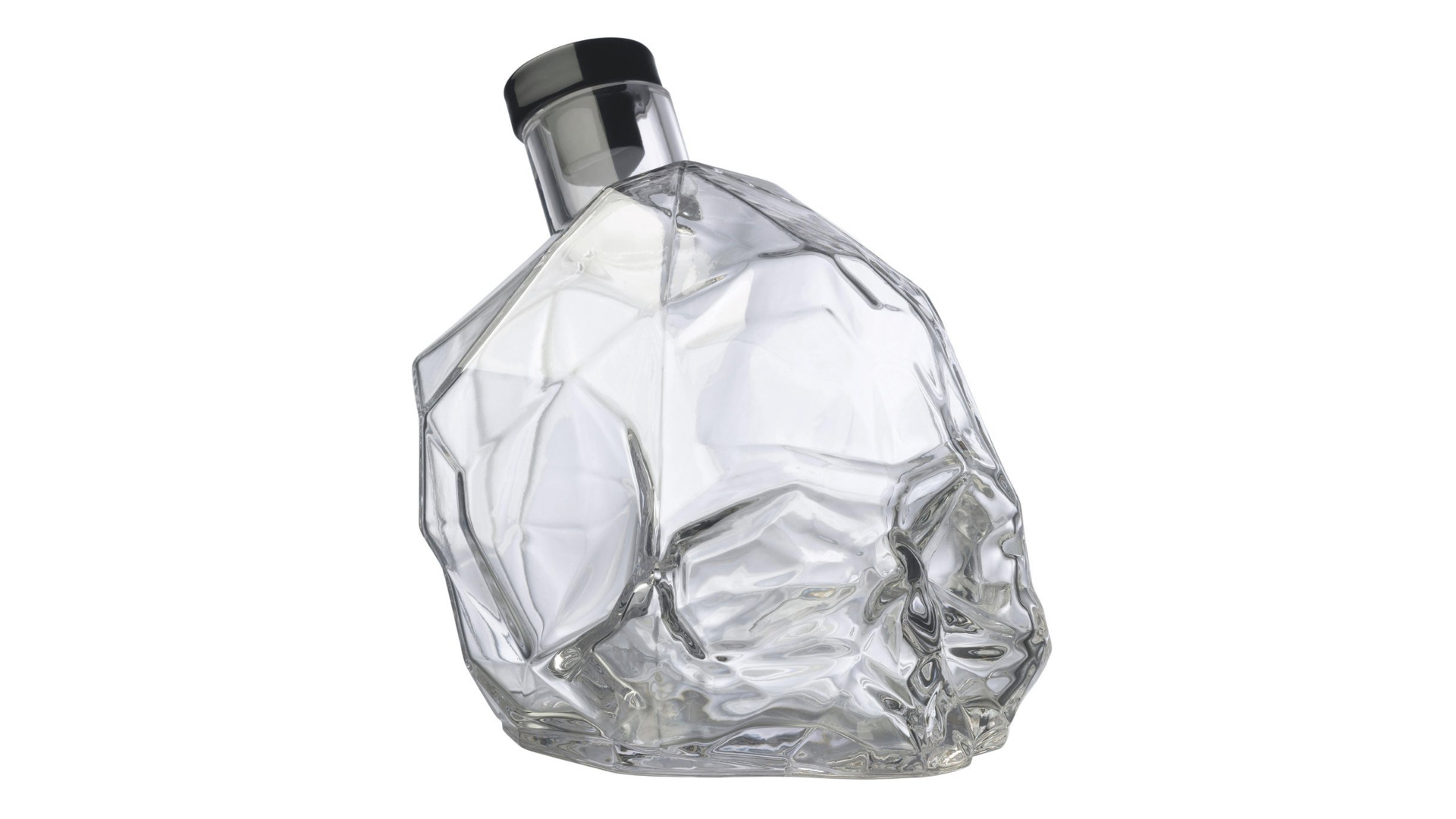 Графин для виски Nude Glass Мементо МориЧереп 750 мл, стекло хрустальное