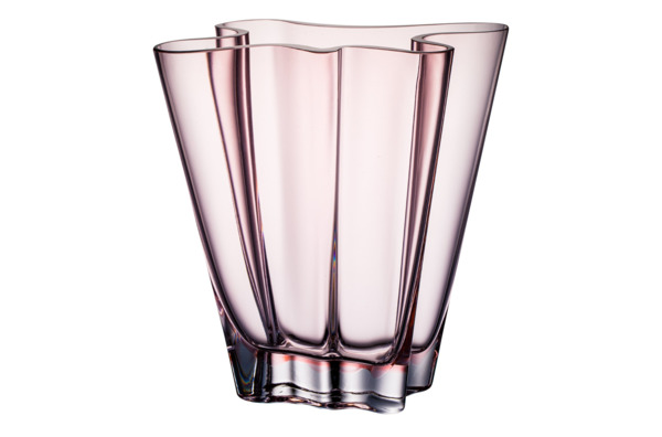 Ваза Rosenthal Поток 26 см, стекло, розовая