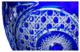 Ваза для крюшона ГХЗ Купеческий с половником 28 см, хрусталь, синяя