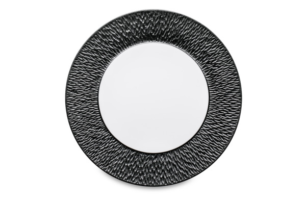 Тарелка закусочная Raynaud Радужный минерал 22 см, фарфор, черная