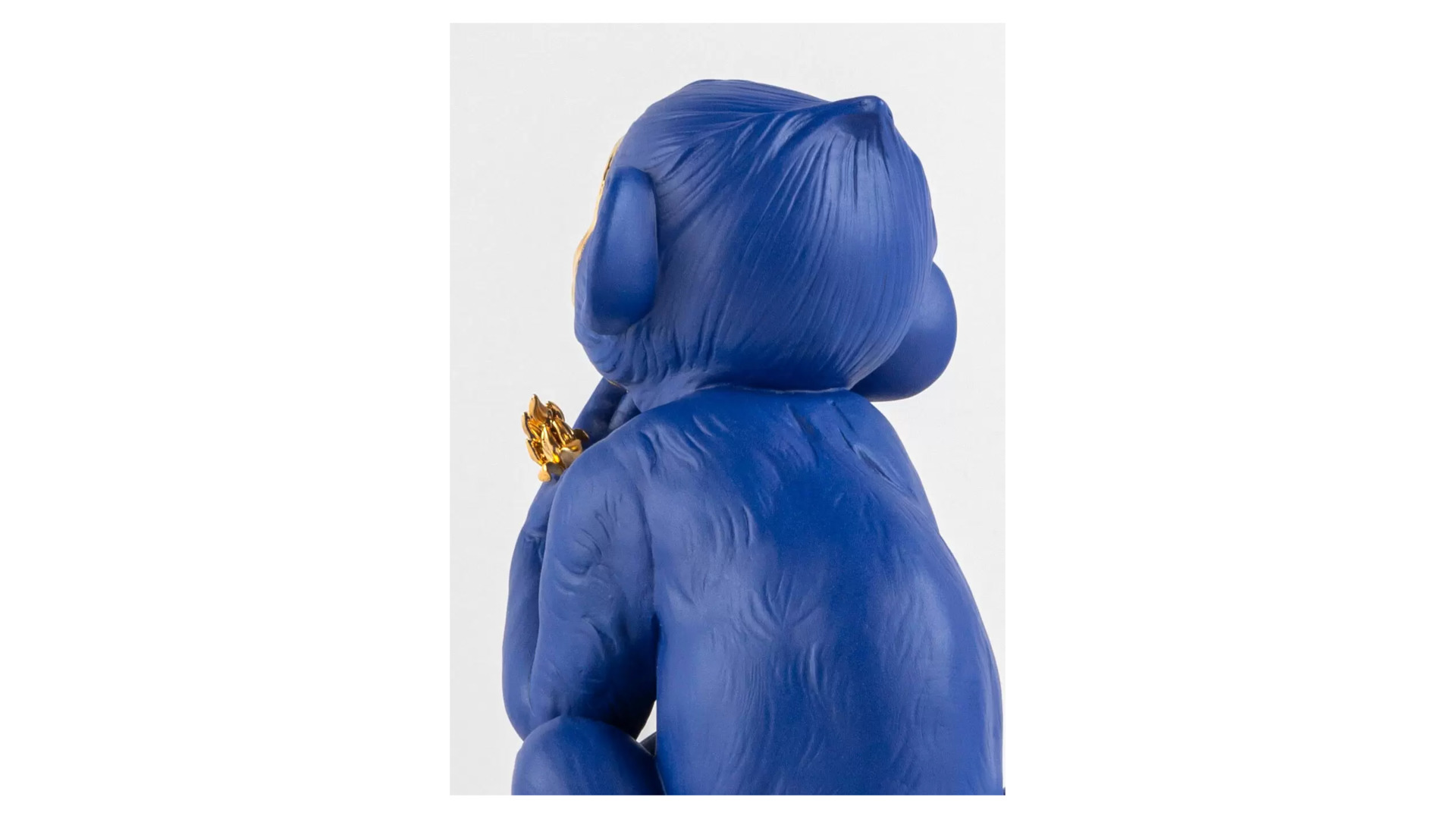 Фигурка Lladro Синяя обезьянка 17х23 см, фарфор