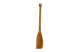 Лопатка деревянная с латунной накладкой узкая Кольчугинский мельхиор Смородина 31 см, дуб, латунь