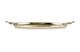 Поднос овальный с ручками Queen Anne 50х32 см, золотистый, сталь нержавеющая