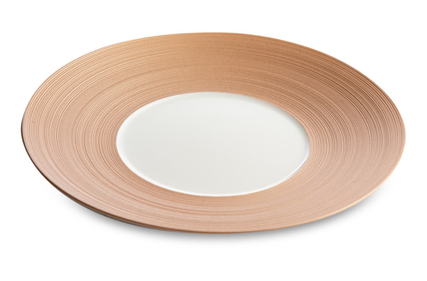 Тарелка обеденная JL Coquet Хемисфер 27 см, розовый металлик