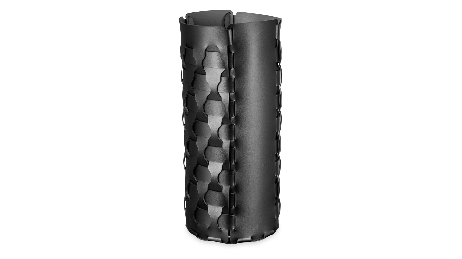 Зонтница ADJ Dubai 22x51 см, кожа натуральная, черный