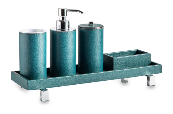 Набор аксессуаров для ванной комнаты Pinetti Посейдон 5 предметов, синий