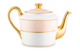Сервиз чайный Legle Под солнцем на 6 персон 21 предмет, фарфор, розовый, матовый золотой кант