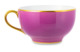 Чашка чайная с блюдцем Legle Под солнцем 280 мл, фарфор, аместист, золотой кант