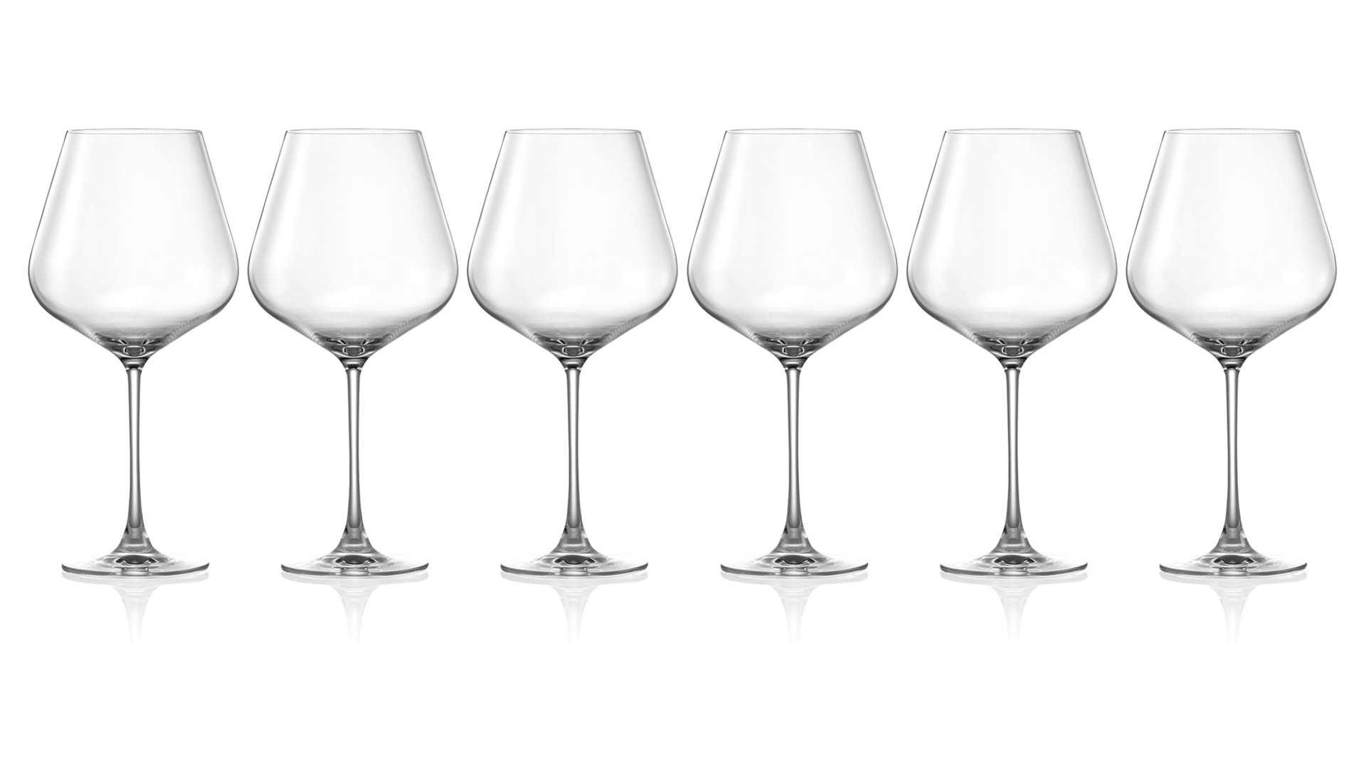 Набор бокалов для красного вина Lucaris Hong Kong 910 мл, 6 шт, стекло хрустальное