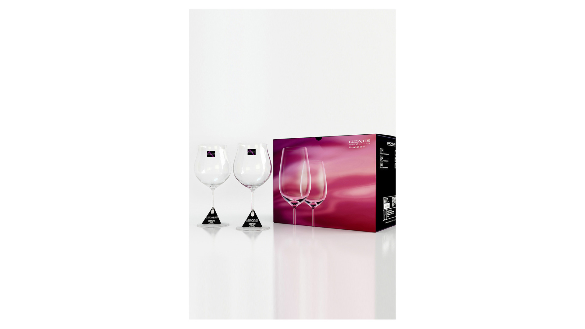 Набор бокалов для красного вина Lucaris Shanghai Soul 975 мл, 6 шт, стекло хрустальное
