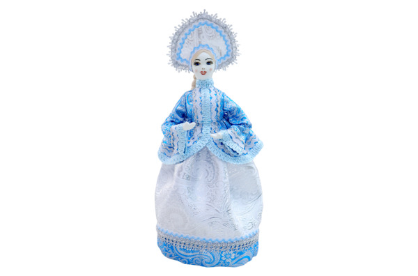 Кукла сувенирная интерьерная Семикаракорская керамика Снегурочка 33 см, фаянс