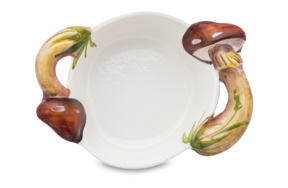 Тарелка суповая Edelweiss Грибы 17 см, керамика