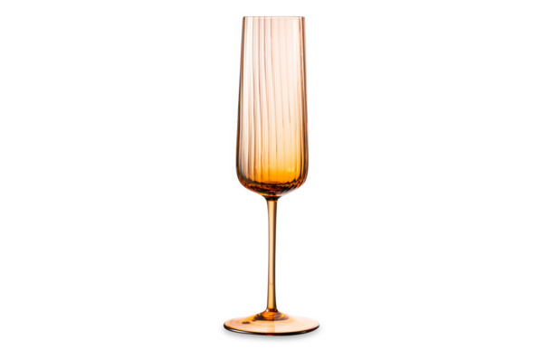 Набор бокалов для шампанского Anna Von Lipa Пульсация 200 мл, 2 шт, стекло хрустальное, кофейный