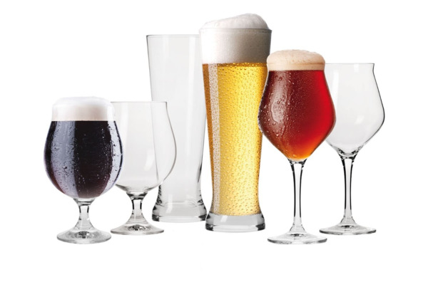 Набор бокалов для пива Krosno Пивоварня, 3 вида, 6 шт, стекло