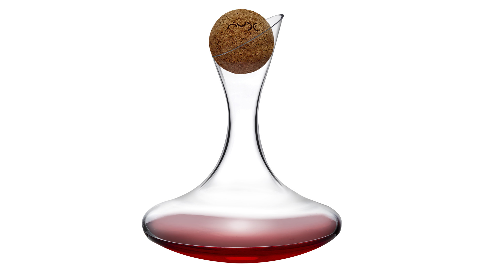 Декантер для вина с пробкой Nude Glass Oxygen 1,75 л, стекло хрустальное