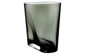 Ваза Nude Glass Инка 20 см, стекло хрустальное, дымчатая