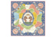 Платок сувенирный Русские в моде Карты Ремезова 90х90 см, шелк, вискоза, ручная подшивка