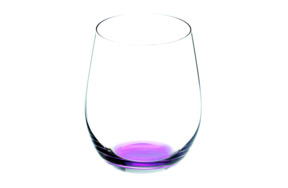 Стакан для воды Riedel Happy O Water 335 мл, стекло хрустальное, прозрачный, фиолетовое дно