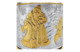 Стакан с подстаканником Кольчугинский мельхиор Новогодний с чернением и позолотой, латунь