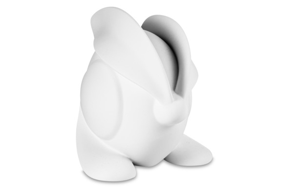 Скульптура Rupor Maxim Кролик Авангард 11х13 см, фарфор костяной, белая, матовая