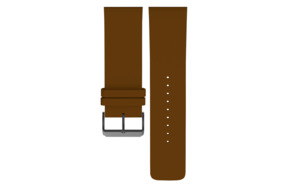 Ремень для часов Briller 11,5х2,8 см, кожа натуральная, коричневый