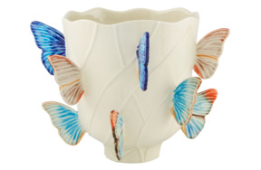 Ваза Bordallo Pinheiro Облачные Бабочки 24 см, керамика