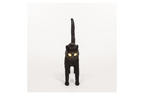 Настольная лампа Seletti Кошка 46х12,5 h52 см, смола, черная