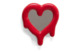 Рамка для фото Selleti Сердце 30х35 см, фарфор, красная