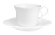 Чашка чайная с блюдцем Narumi Белый шелк 230 мл, фарфор костяной