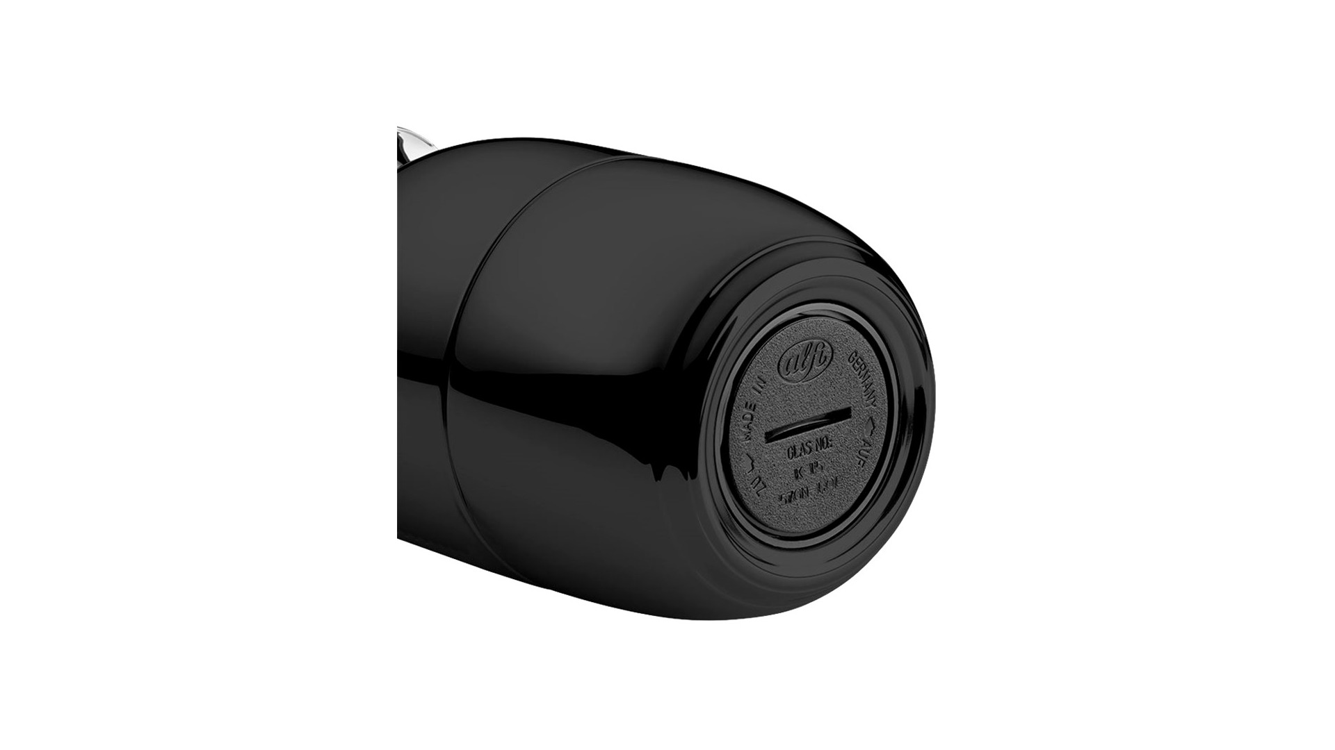 Термокувшин вакуумный со стеклянной колбой Alfi Helena 1 л, латунь лакированная, черный