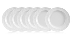 Набор из 6 тарелок суповых Meissen Королевский цвет Белый бисквит, 23 см