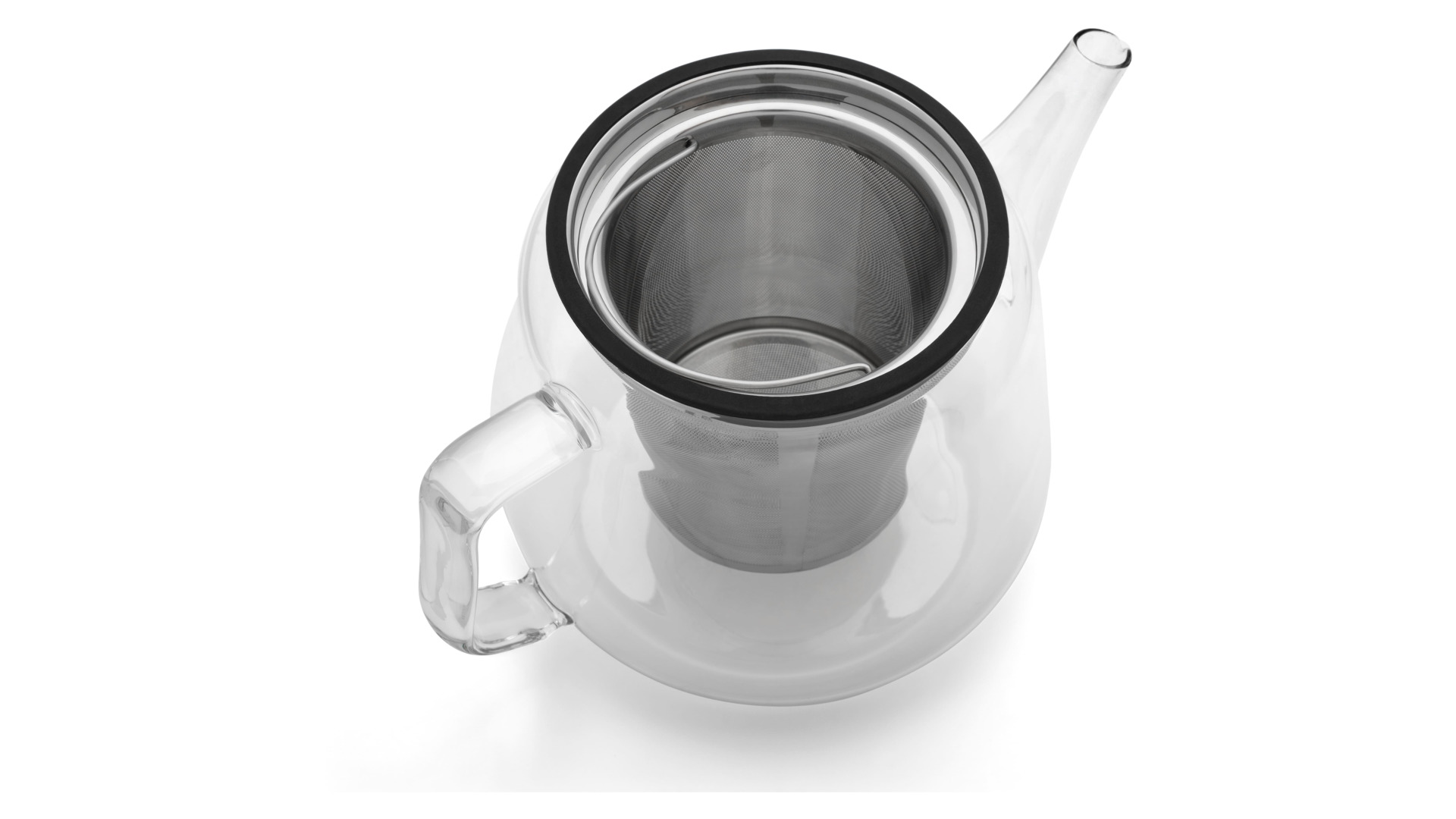 Чайник заварочный с подогревом Bredemeijer Bari с металлическим фильтром, 1,5л, стекло