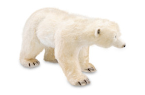 Фигура "Медведь" (иск. мех), 76х30хН41 см
