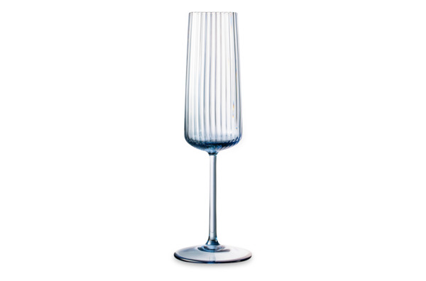 Набор бокалов для шампанского Anna Von Lipa Пульсация 200 мл, 2 шт, стекло хрустальное, дымчатый