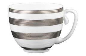 Чашка кофейная JL Coquet Хемисфер Узкие полосы, платиновые 130 мл