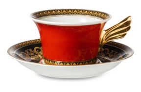 Чашка чайная с блюдцем Rosenthal Versace Медуза 220 мл, фарфор