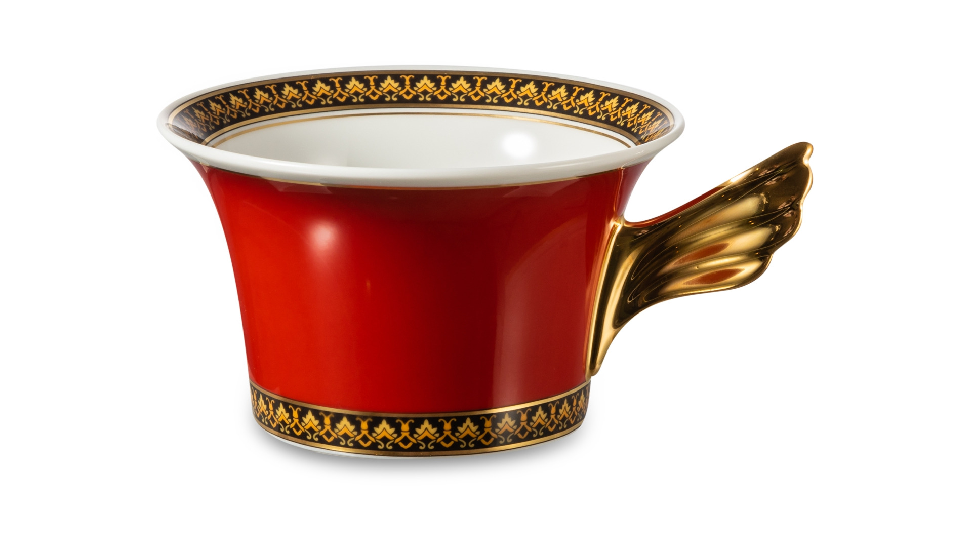 Чашка чайная с блюдцем Rosenthal Versace Медуза 220 мл, фарфор